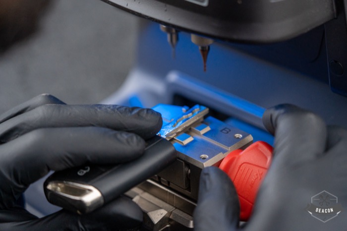 Preparing a key for cutting